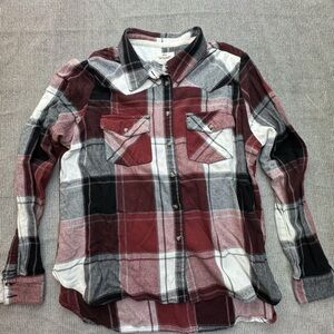 Shyanne Black and White Plaid Shirt